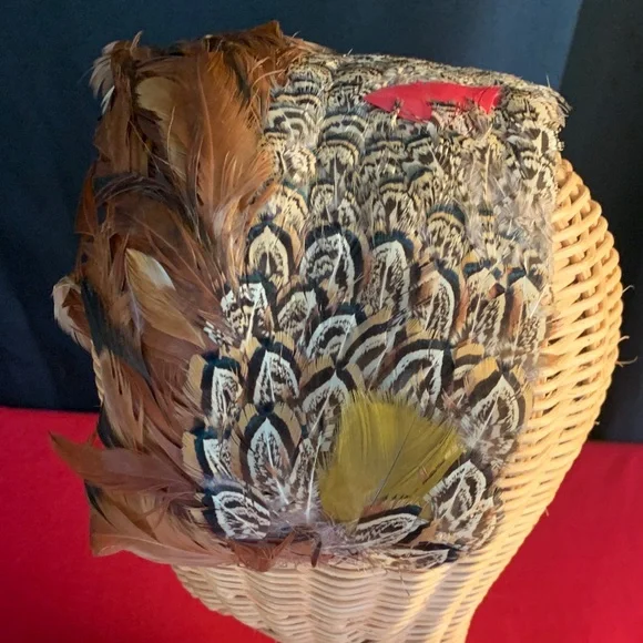 Vintage Feather Hat/Headband - Picture 2 of 8